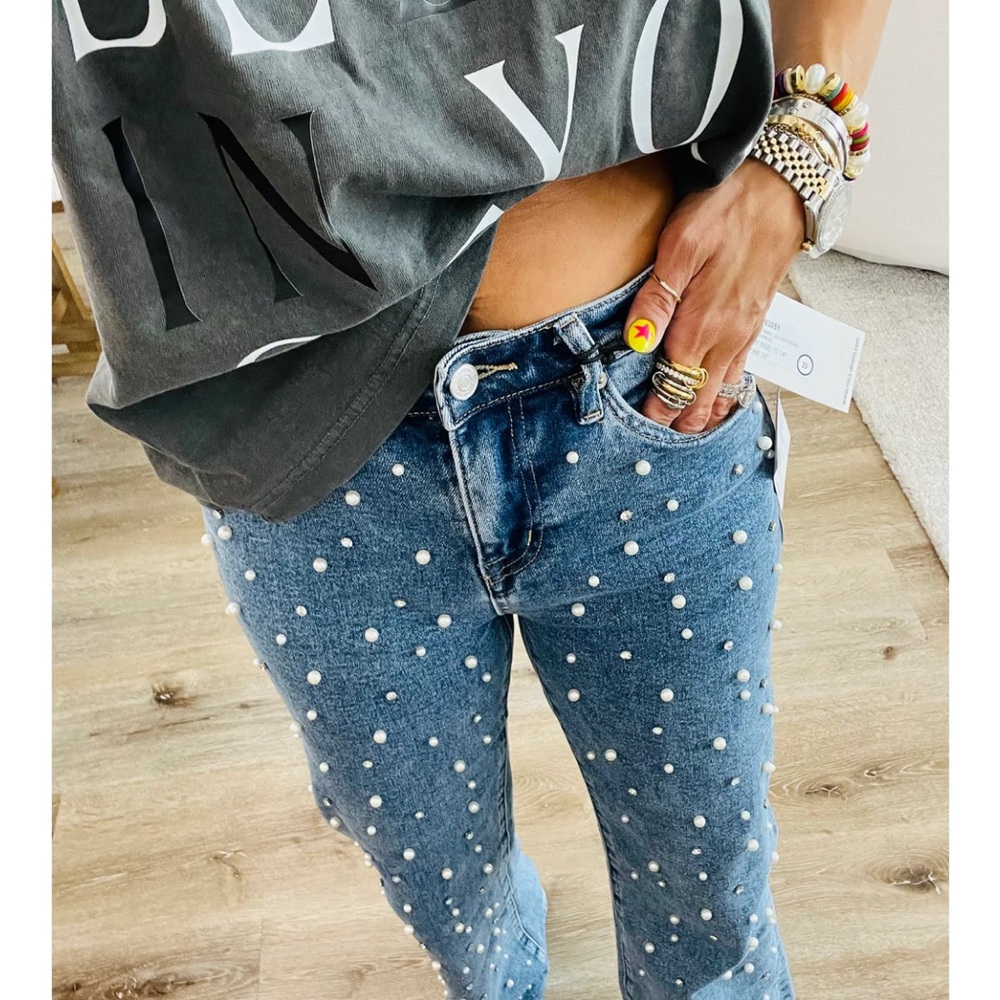 Mica Pearl High Rise Wide Leg Jeans (Reg.)